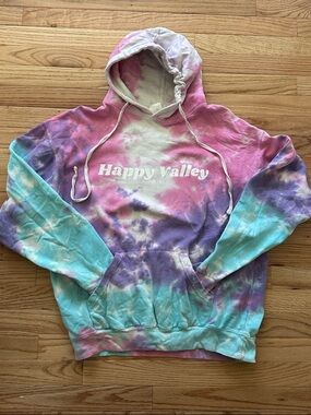 Happy Valley Tie-Dye Hoodie - Pink, Purple & Aqua